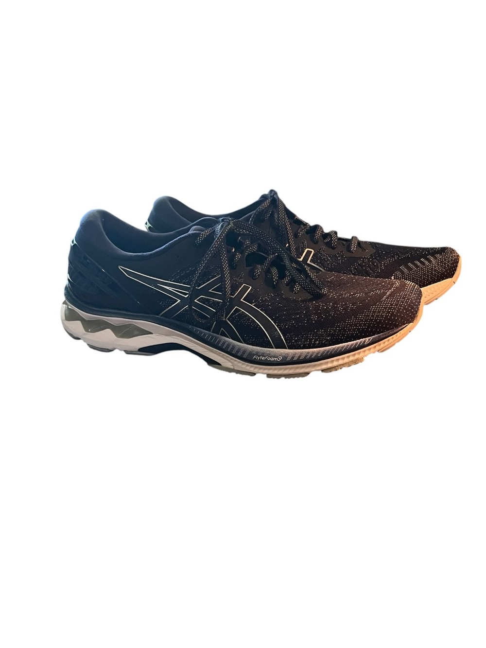 ASICS NAVY Gel Kayano 27 flight foam athletic running shoes